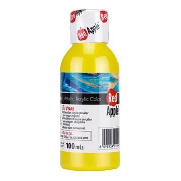 Red Apple RA110-71 Sarı 100 gr Metalik Akrilik Boya