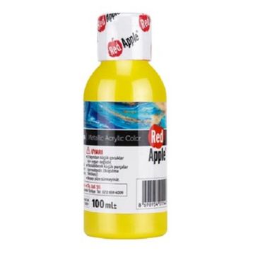 Red Apple RA110-71 Sarı 100 gr Metalik Akrilik Boya