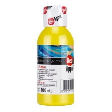 Red Apple RA110-71 Sarı 100 gr Metalik Akrilik Boya