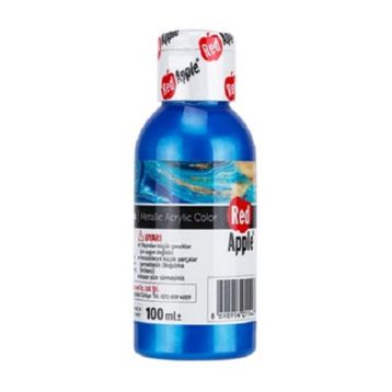 Red Apple RA110-73 Mavi 100 gr Metalik Akrilik Boya