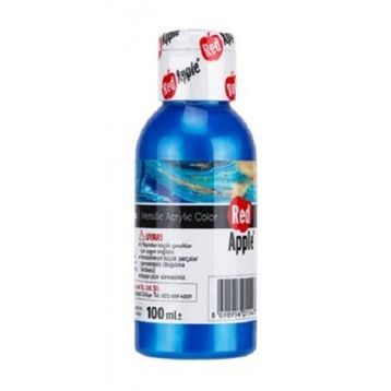 Red Apple RA110-73 Mavi 100 gr Metalik Akrilik Boya