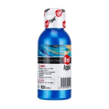 Red Apple RA110-73 Mavi 100 gr Metalik Akrilik Boya