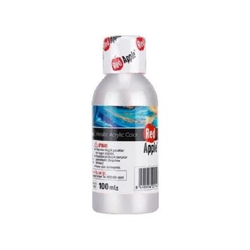 Red Apple RA110-75 Beyaz 100 gr Metalik Akrilik Boya