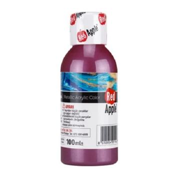 Red Apple RA110-79 Mor 100 gr Metalik Akrilik Boya