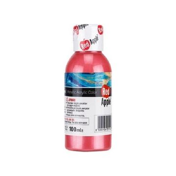Red Apple RA110-80 Pembe 100 gr Metalik Akrilik Boya