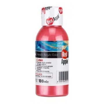 Red Apple RA110-80 Pembe 100 gr Metalik Akrilik Boya