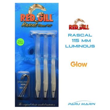 Red Gill Rascal 115 mm Red Luminous Silikon Balık