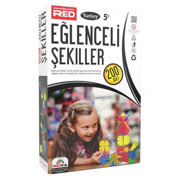 Redka 055019 200 Adet Eğlenceli Şekiller Puzzle