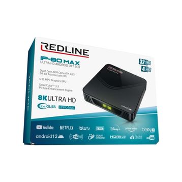 Redline IP-80 Max 32 GB 8K Android TV Box