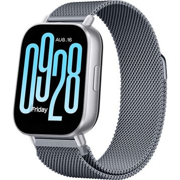 Redmi Watch 5 Active Redmi 5 Lite Uyumlu Manyetik Milanese Loop Metal Koyu Gri Kordon