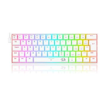REDRAGON K630W-RGB Dragonbord %60 Blue Switch Mekanik Kablolu Beyaz Gaming Klavye