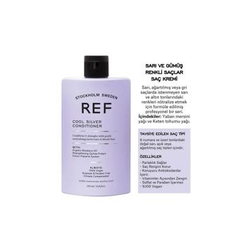 Ref Stockholm Cool Silver 245 ml Saç Kremi
