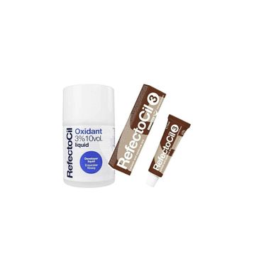 RefectoCil No:3 Kahve 15 ml + Oksidan 100 ml Kaş ve Kirpik Boyası