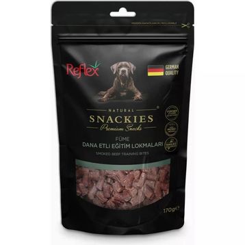 Reflex 170 gr Snackies Füme Dana Et Eğitim Lokma Kurutulmuş Et Köpek Ödülü