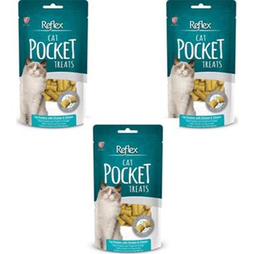 Reflex 60 gr Cat Pocket Treats Tavuklu Ve Peynirli Kedi Ödül Maması