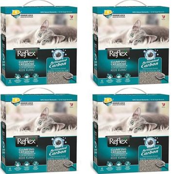 Reflex Aktif Karbonlu Topaklanan İnce Kokusuz 6 lt Kedi Kumu