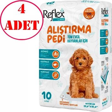 Reflex Care Kaydırmaz 60x90 cm 10'lu Köpek Alıştırma Pedi