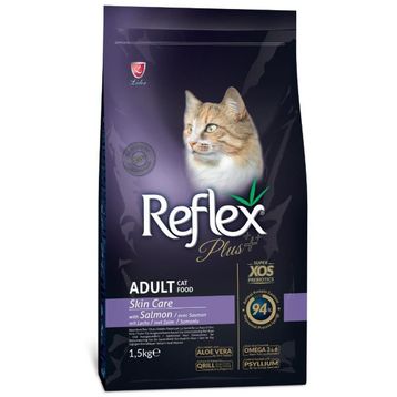 Reflex Plus 1.5 kg Skin Care Somonlu Yetişkin Kedi Maması