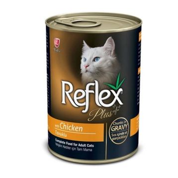 Reflex Plus 24x415 gr Tavuklu Konserve Kedi Maması