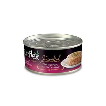 Reflex Plus 70 gr Essential Ton Balıklı ve Karidesli Jel Yetişkin Kedi Konserve