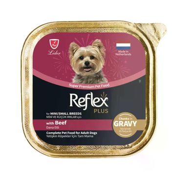 Reflex Plus Dana Etli 85 gr Mini ve Küçük Irk Yetişkin Köpek Konservesi