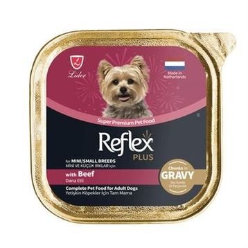 Reflex Plus Dana Etli 85 gr Mini ve Küçük Irk Yetişkin Köpek Konservesi