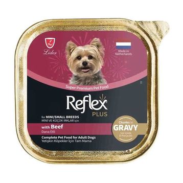 Reflex Plus Dana Etli 85 gr Mini ve Küçük Irk Yetişkin Köpek Konservesi