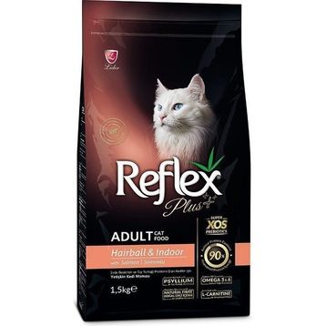 Reflex Plus Hairball Indoor Somonlu Tüy Yumağı Azaltıcı Kedi Maması 1,5 kg
