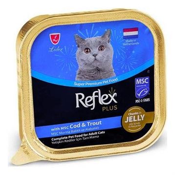 Reflex Plus Jöleli Morina Balıklı 85 gr Kedi Konservesi