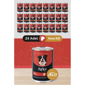 Reflex Plus Kuzulu Parça Etli 400 gr x 24 AdetKöpek Konservesi