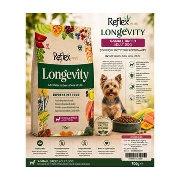 Reflex Plus Longevity 700 gr Hipoalerjenik Çok Küçük Irk Yetişkin Köpek Maması