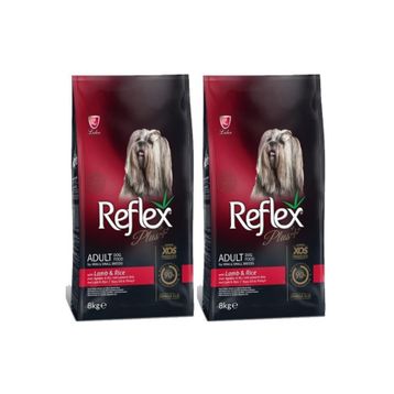 Reflex Plus Mini ve Küçük Irk Kuzulu ve Pirinçli Yetişkin 2x8 kg Kuru Köpek Maması