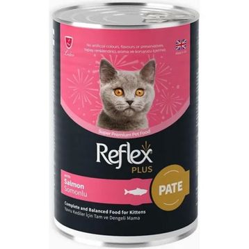 Reflex Plus Pate İçinde Et Parçacıklı Somonlu 395 gr Yavru Kedi Maması