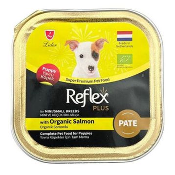 Reflex Plus Puppy Pate Organik Somonlu Küçük Irk Yavru Köpek 85 gr Yaş Maması