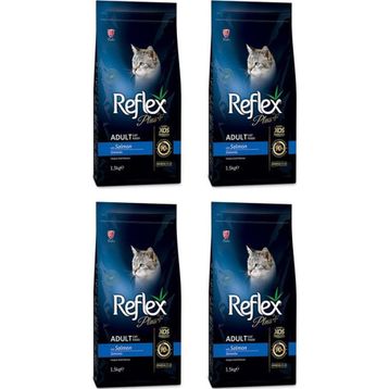 Reflex Plus Somonlu 4x1.5 kg Yetişkin Kuru Kedi Maması