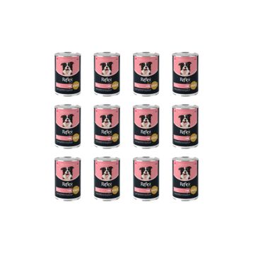 Reflex Plus Sos İçinde Et Parçacıklı Somonlu 12x400 gr Yetişkin Köpek Konservesi