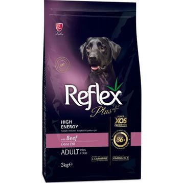 Reflex Plus Yüksek Enerjili Biftekli Köpek Maması Açık Mama 3 kg
