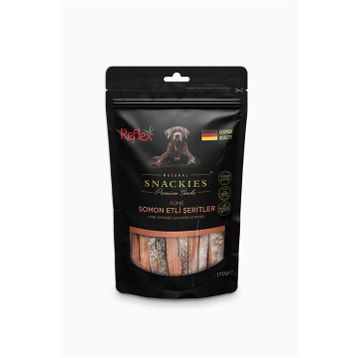 Reflex Snackies 170 GR Füme Somon Etli Şeritler Köpek Ödülü