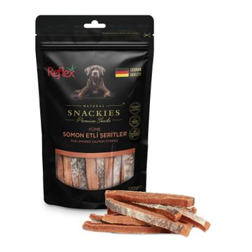 Reflex Snackies 170 GR Füme Somon Etli Şeritler Köpek Ödülü