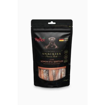 Reflex Snackies 170 GR Füme Somon Etli Şeritler Köpek Ödülü
