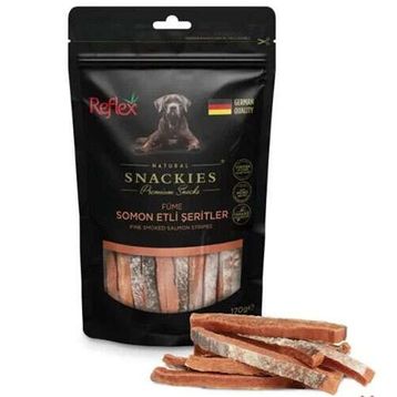 Reflex Snackies 170 GR Füme Somon Etli Şeritler Köpek Ödülü
