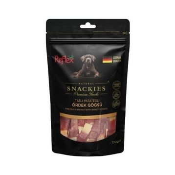 Reflex Snackies Natural Tatlı Patatesli Ördek Göğsü Tahılsız 170 gr Köpek Ödül Maması