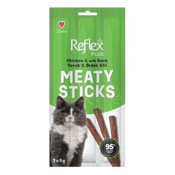 Reflex Tavuklu ve Ördek Etli Tahılsız 3x15 gr Kedi Ödül Çubuğu