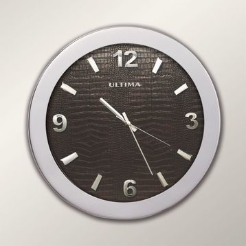Regal 0085 SD Metal Kasa 41 Cm. Düz Deri Kadran Duvar Saati