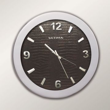 Regal 0085 SD Metal Kasa 41 Cm. Düz Deri Kadran Duvar Saati