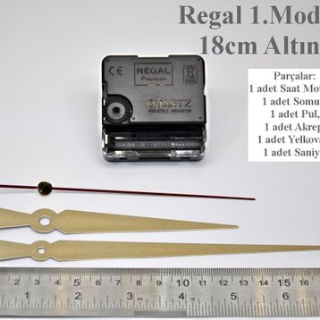 Regal Motoru Metal Akrep Yelkovan SESSİZ MEKANİZMA Duvar Saati