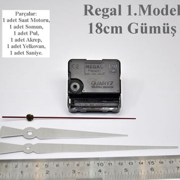 Regal Motoru Metal Akrep Yelkovan SESSİZ MEKANİZMA Duvar Saati