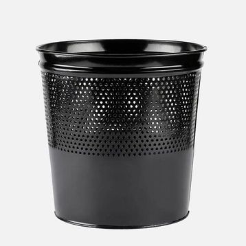 Regalux Metal Siyah Çöp Kovası