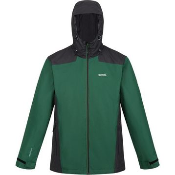Regatta RMP281 Thornridge II Yeşil Gri Kapüşonlu Regular Fit Erkek Mont