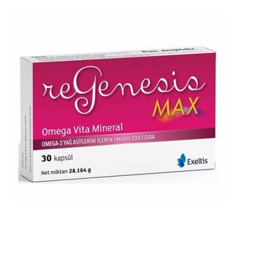 Regenesis Max Omega Vita Mineral 2x30 Kapsül Balık Yağı